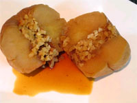 Manzanas asadas rellenas de almendra (Chef 2100)