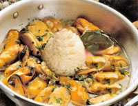 Mejillones a la mostaza