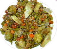 Menestra de verduras tradicional