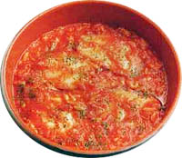 Merluza al horno con tomate