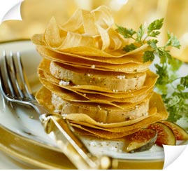 Milhojas de foie