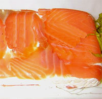 Milhojas de salmón