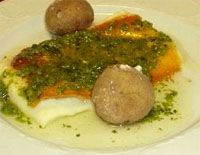 Mojo verde de cilantros