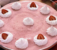 Mousse de fresas y amarettis