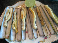 Navajas a la plancha
