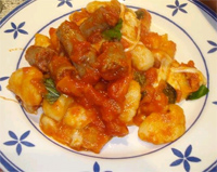 Ñoquis al horno con mozzarella