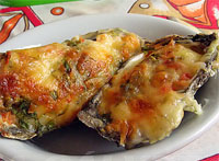 Ostras gratinadas