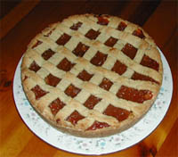 Pasta frola de dulce de leche
