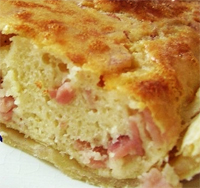 Pastel con dos quesos