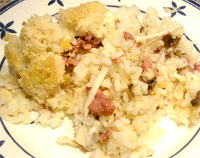 Pastel de arroz (Timballo di riso)