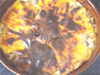 Pastel de atún y queso