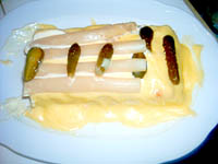 Pastel de cabracho y esparragos