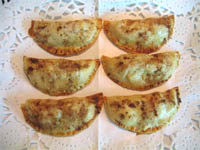 Pasteles de manzana y pasas