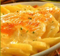 Patatas con queso al horno 