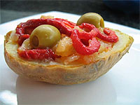 Patatas rellenas con esgarraet