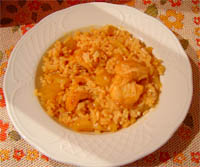 Patatas y arroz con bacalao