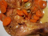 Patorra de pavo asada