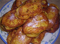 Picatostes o torrijas asturianas