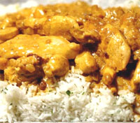 Pollo a la Pakistani con arroz
