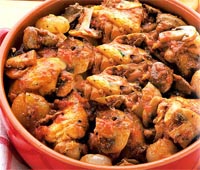 Pollo a la cazadora