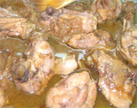 Pollo a la cerveza con anís