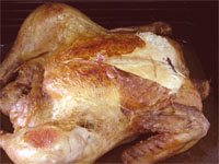 Pollo asado al horno