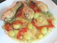 Pollo con uvas II
