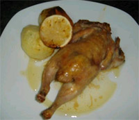 Pollo en bolsas de asar 