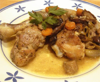 Pollo envuelto en papel de aluminio al horno