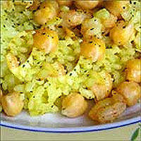 Potaje de garbanzos con arroz