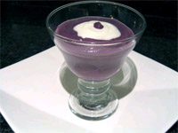Puré de col lombarda con yogur