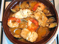 Rapé en cazuela  