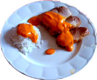 Redondo de cerdo con zanahorias