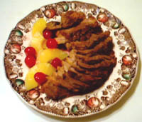 Rollo de cerdo con piña