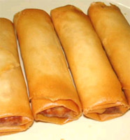 Rollos de jamón de York