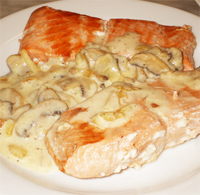 Salmón al jerez