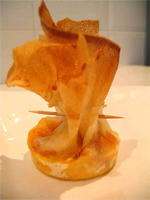 Saquitos de huevo y bacón