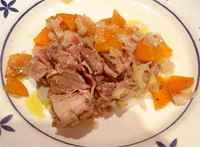 Solomillo de cerdo al cartoccio, Envuelto en papel