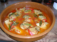 Solomillo de cerdo con pimientos choriceros