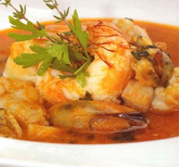 Sopa de mejillones a la marinera