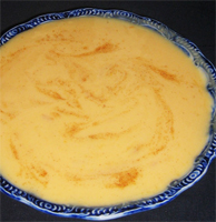 Sopa de melocotón