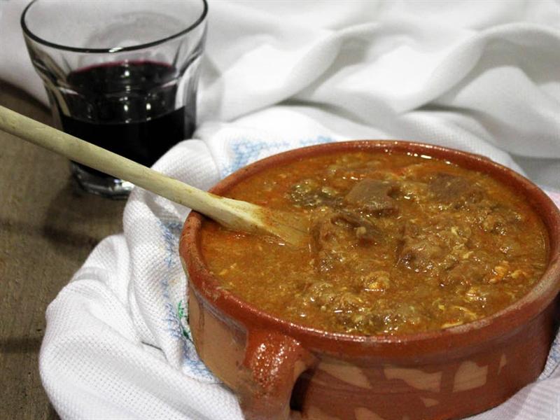 Sopas y vino