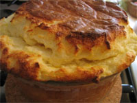 Souffle de pollo y queso 
