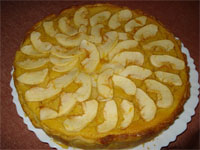 Tarta cremosa de manzana