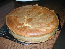 Tarta de arroz con leche