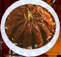Tarta de chocolate y café