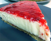 Tarta de queso y fresa