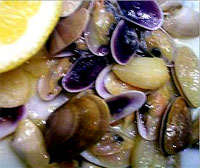 Tellinas al limón (almejas pequeñas)