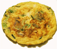 Tortilla de ajos tiernos