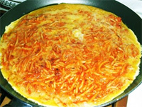 Tortilla de espaguetis